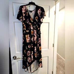 Floral Wrap Dress